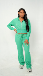 Load image into Gallery viewer, Baby Crop Jacket Tracksuit
