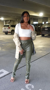 Bad Intentions Faux Leather Pants