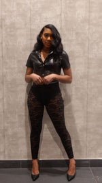Load image into Gallery viewer, Black Hottie Crop Top
