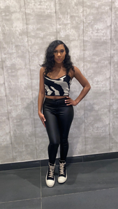 Zebra Print Tube Top