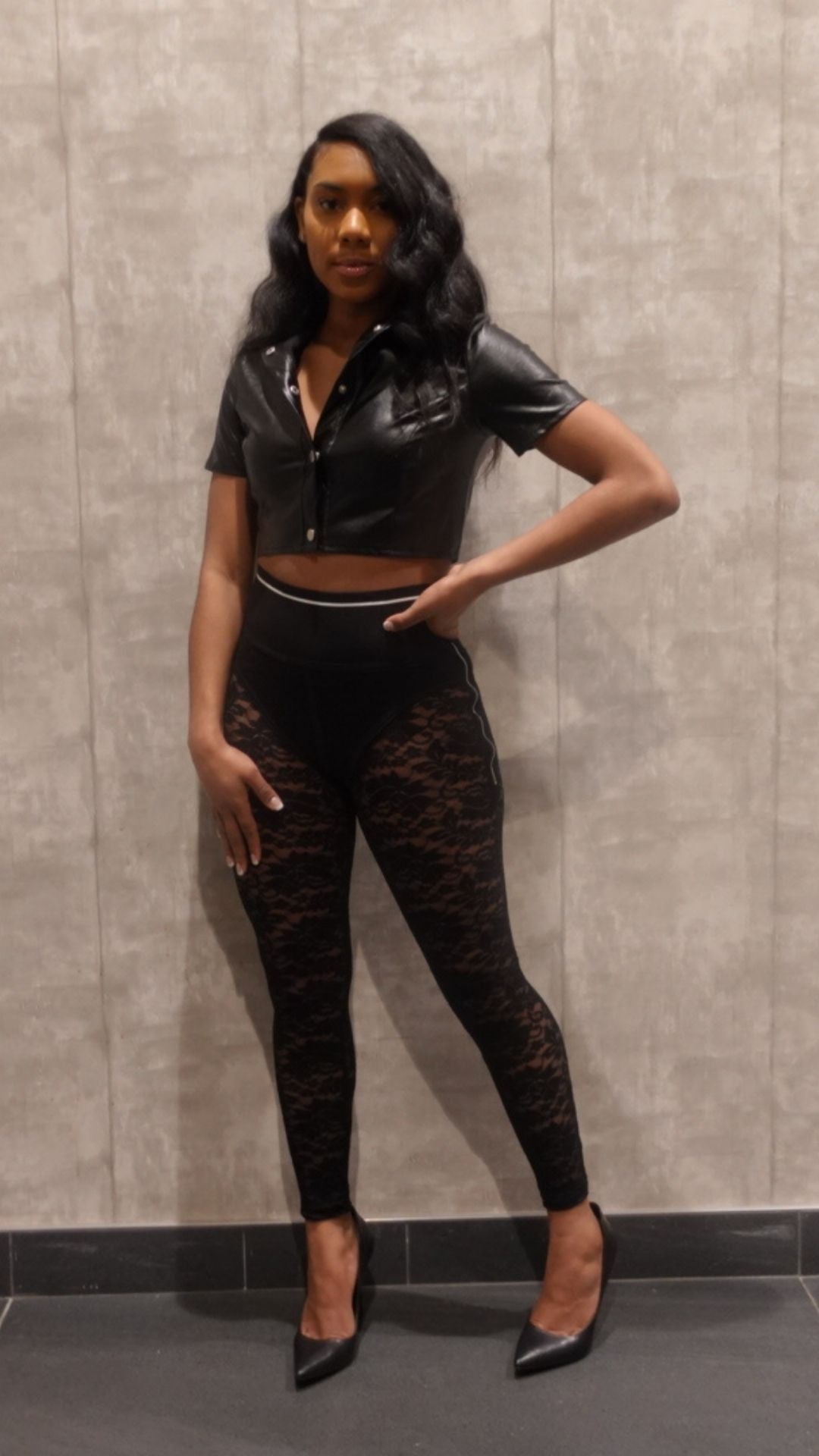 Black Hottie Crop Top